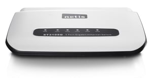 Netis System ST3105G(ST3120) Gigabit Ethernet (10/100/1000) Czarny, Biały
