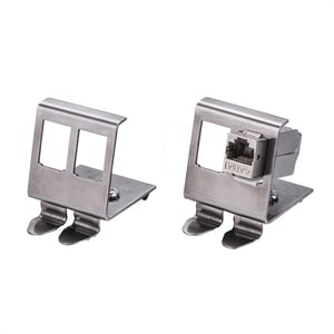 ROLINE 21.13.1308 Adapter for 2x Keystones Cables, Silver