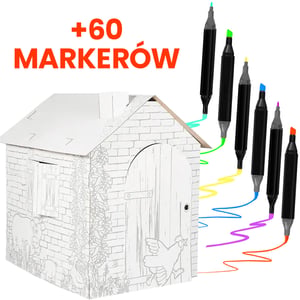 Extralink Zestaw Markery 60 szt + Zabawka Zagroda