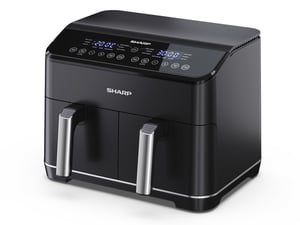 Sharp AF-GD82AE-B frytkownica Podwójny 8 l Autonomiczny 1800 W Frytkownica na gorące powietrze Czarny