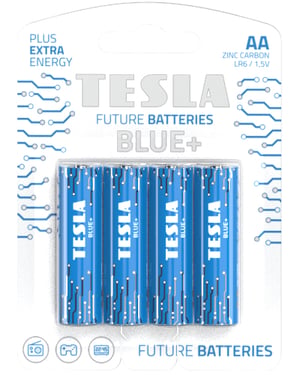 Tesla BLUE+ Disposable AA Zinc-Carbon Battery