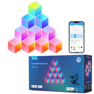 Govee Glide Hexa Pro Smart vägglampa med Wi-Fi/Bluetooth, 72 W