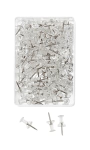 Wedo 54 249 pluggar och stift, genomskinliga, 100 st.