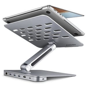 Axagon HMC-STND Wired USB 3.2 Gen 1 (3.1 Gen 1) Type-C Docking Station, Silver