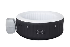 Bestway 60001 Hot Tub / Spa 669 L, 4-Person, Round, Black, Gray, White