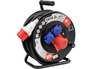 Yato YT-8120 Reel, 3 x Power Outlets, 25 m