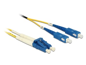 DeLOCK 1 m LC-SC InfiniBand-/Glasfaserkabel, gelb