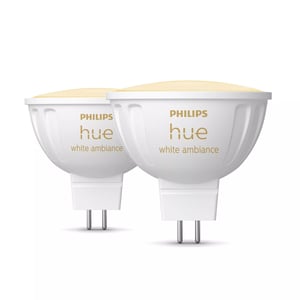 Philips Hue White ambiance Inteligentny reflektor punktowy MR16 (2 szt.)