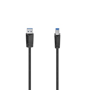 Hama 00200625 USB-Kabel USB 3.2 Gen 1 (3.1 Gen 1) 1,5 m USB A – USB B Schwarz