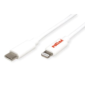 ROLINE 11.02.8335 Lightning-Kabel 1 m Weiß