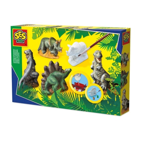 SES Creative Children's Dinosaurs Casting and Painting Set