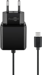 Goobay 45040 Ladegerät für mobile Geräte, universell, schwarz, Wechselstrom, für den Innenbereich