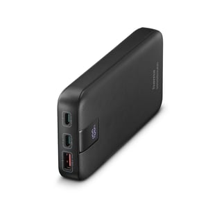 Hama 00201718 Lithium-Polymer (LiPo) Power Bank, 10,000 mAh, Anthracite