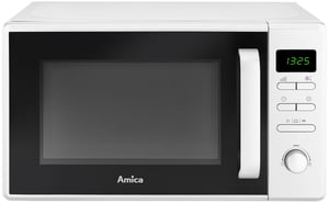 Amica AMMF20E1W Mikrowelle, weiß, Solo-Mikrowelle für die Arbeitsplatte, 20 l, 700 W