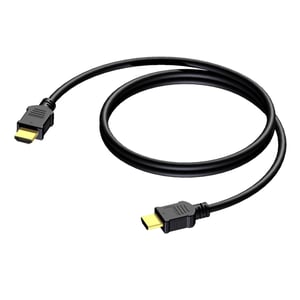 PROCAB BSV110/1 kabel HDMI 1 m HDMI Typu A (Standard) Czarny