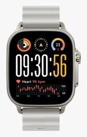 realme Watch 5 5 cm (1.97") AMOLED Cyfrowy 390 x 450 px Ekran dotykowy Srebrny GPS