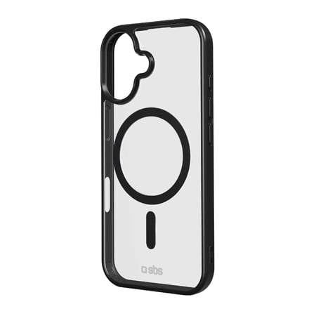 SBS TEMAGCOLIP1763K pokrowiec na telefon komórkowy 16 cm (6.3") Czarny, Przezroczysty