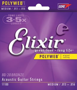 Elixir Strings 11100 strängar för akustisk gitarr, 6 st.