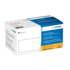 HERMA 4314 Self-Adhesive Rectangular White Labels, 1,000 pcs.