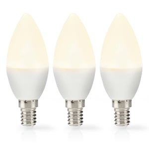 Nedis LBE14C351P3 energisparlampa, varmvitt 2700 K, 2,8 W, E14 F