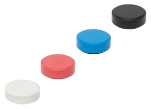 MAUL 6177399 Fridge Magnet Polystyrene (PS), Recycled Plastic, Assorted Colors, 20 pcs.