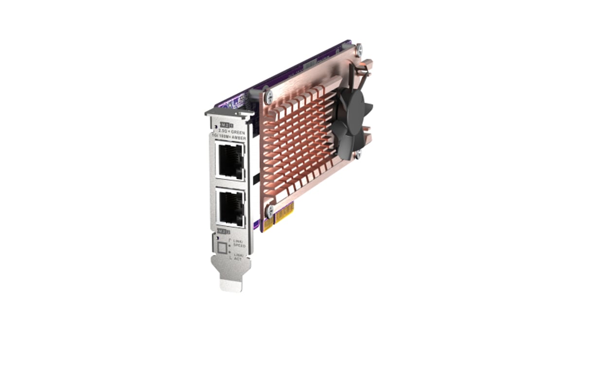 QNAP QM2-2P2G2T karta sieciowa Wewnętrzny Ethernet 2500 Mbit/s