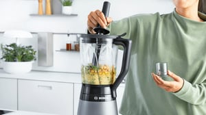 Bosch MMB6174S mikser Mikser stojący 1200 W Czarny, Metaliczny, Przezroczysty