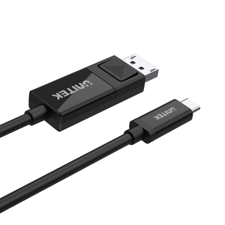 UNITEK V1146A przejściówka do kabli USB-C DisplayPort Czarny