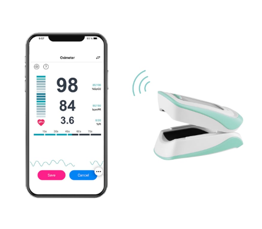 TrueLife Oximeter X5 BT pulsoksymetr Zielony, Biały