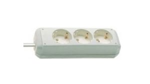 Brennenstuhl 1158610 3-outlet power strip, White