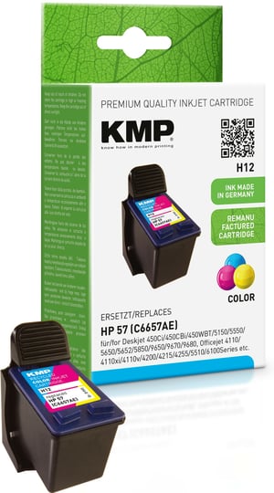 KMP H12 nabój z tuszem 1 szt. Cyjan, Purpurowy, Żółty