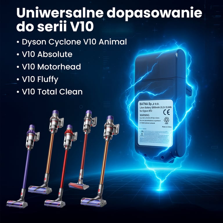 Extralink BATERIA DYSON, V10 25.2V 3000MAH Ręczny odkurzacz
