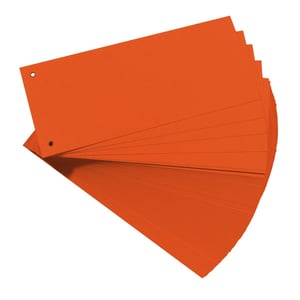 Herlitz 10843647 Trennblatt, Karton, orange, 100 Stück