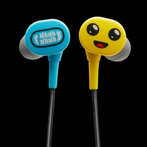 PowerA Peely Wired In-Ear Gaming Headset Set, Black, Blue, Yellow