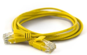 Wantec 7283 kabel sieciowy Żółty 0,26 m Cat6a U/UTP (UTP)