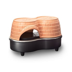 Emerio PO-122250 pizzagrill för 2 pizzor, 800 W, svart, terrakotta
