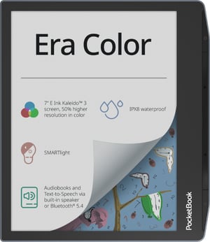 PocketBook Era Color czytnik e-booków Ekran dotykowy 32 GB Wi-Fi Czarny, Jasny Niebieski