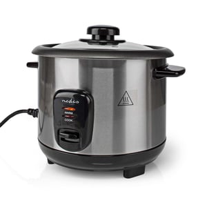 Nedis KARC110AL tryckkokare 1 l 400 W Svart, Silver