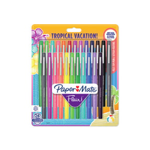 Papermate Flair Tropical Mittel Gelstift Mehrfarbig 24 Stück