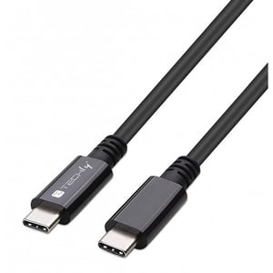 Techly ICOC MUSB40-CMCM08 USB-Kabel USB 4 Gen 3x2 0,8 m USB-C 40 Gbit/s 100 W Schwarz
