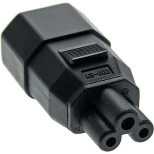 Microconnect PEA0408 Adapter für C14- und C5-Kabel, schwarz