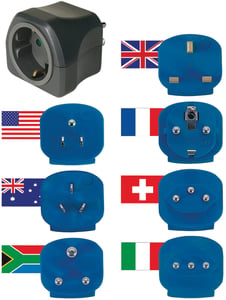 Brennenstuhl 1508160 Type C Power Plug Adapter (EU Plug) Universal Black