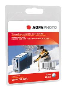 AgfaPhoto APCCLI526CD Tintenpatrone, 1 Stück, Cyan