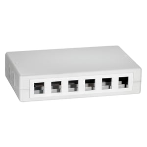 LogiLink NK4033 RJ-45-Steckdosenadapter, weiß, 1 Stück.