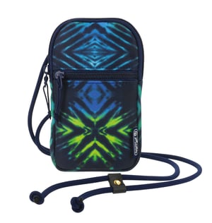 Herlitz New Batik Cell Phone Case Pocket Case Black, Blue, Green