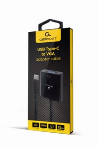 Gembird A-CM-VGAF-01 External USB Graphics Card 1920 x 1080 px Black