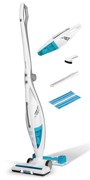 Concept VP4205 Stabstaubsauger/Elektrobürste Standstaubsauger 2 w 1 Wechselstrom Trocken und Nass Ohne Beutel 200 W Blau, Weiß