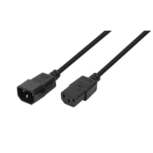 LogiLink CP110 kabel zasilające Czarny 3 m C13 panel C14 panel