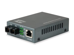 LevelOne FVT-1104 100 Mbit/s 1310 nm Network Converter, Single, Black