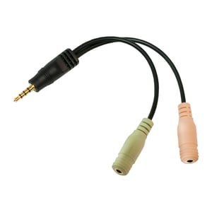 LogiLink CA0021 Audiokabel 0,15 m 3,5 mm 2 x 3,5 mm Schwarz
